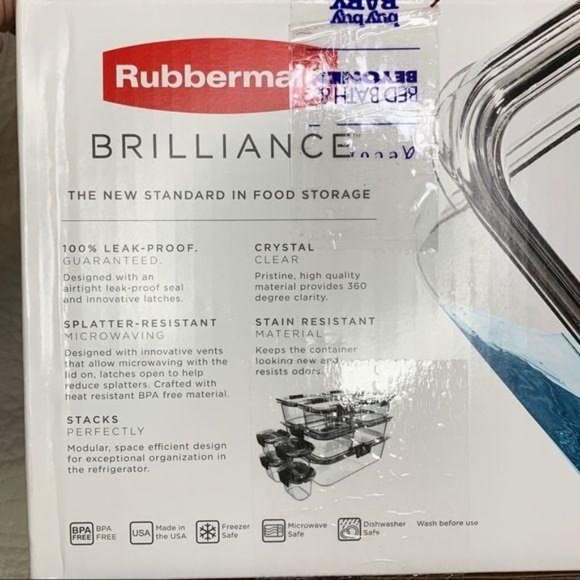 Rubbermaid Brilliance 22 Piece Set Leakproof - Picture 3 of 6